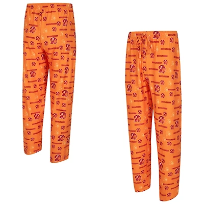 Men's Concepts Sport Orange Tampa Bay Buccaneers Retro Mosaic Allover Print Knit Pants