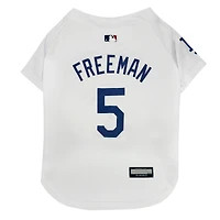 Freddie Freeman White Los Angeles Dodgers Player Pet Jersey