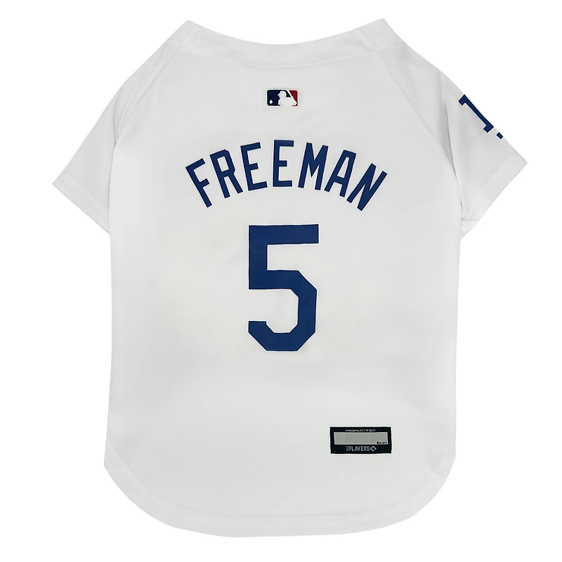 Freddie Freeman White Los Angeles Dodgers Player Pet Jersey