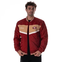 Unisex The Wild Collective Scarlet San Francisco 49ers Quilted Nylon Puffer Jacket