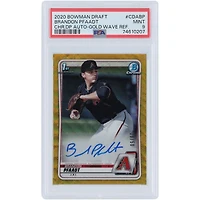 Brandon Pfaadt Arizona Diamondbacks Autographed 2020 Bowman Chrome 1st Bowman Gold Wave Refractor #CDA-BP #29/50 PSA Authenticated 9 Card