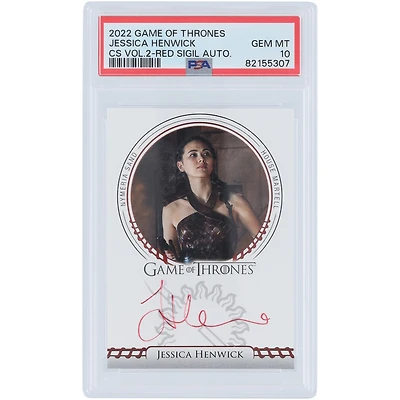 Jessica Henwick Autographed 2022 Game of Thrones Red Ink #NNO PSA Authenticated 10 Card