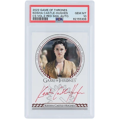 Keisha Castle-Hughes Autographed 2022 Game of Thrones Red Ink #NNO PSA Authenticated 10 Card
