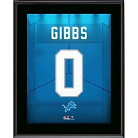 Jahmyr Gibbs Detroit Lions 10.5" x 13" Alternate Jersey Number Sublimated Player Plaque