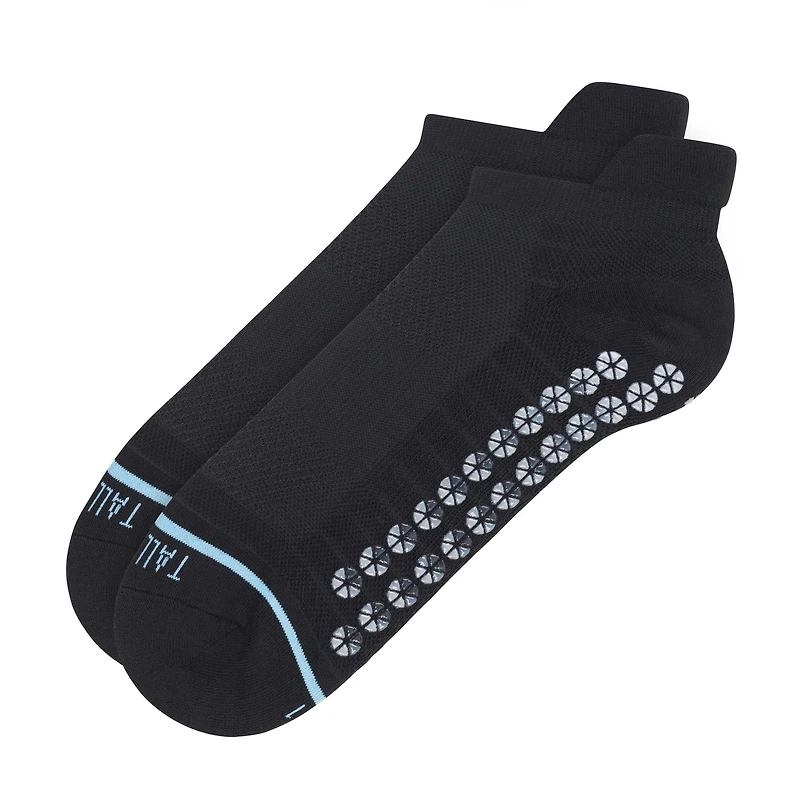 Unisex Tall Order Black Low-Cut Non-Slip Gripper Socks