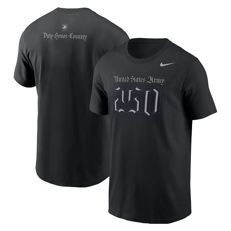 Men's Nike Black Army Black Knights Army 250 Collection T-Shirt