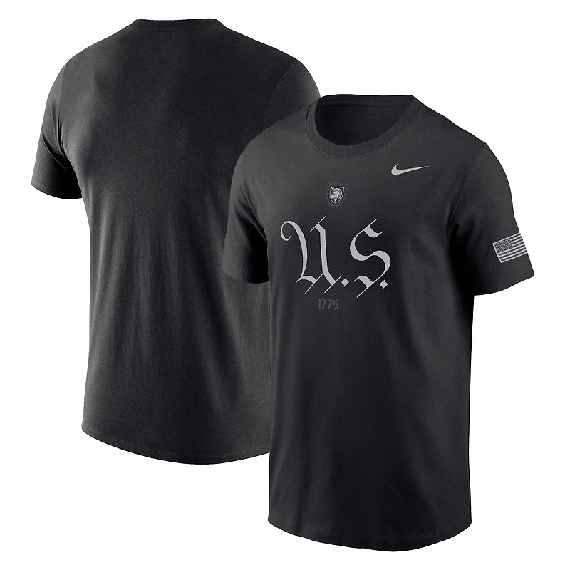 Men's Nike Black Army Black Knights Army 250 Collection Dri-FIT T-Shirt