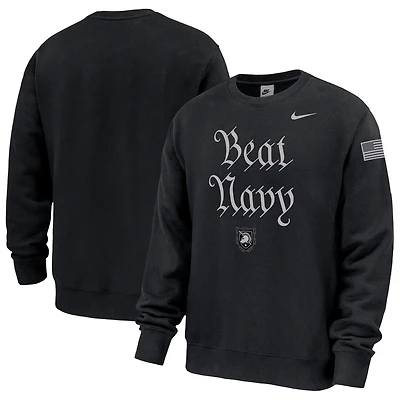 Men's Nike Black Army Black Knights Army 250 Collection Club Fleece Sweatshirt