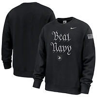 Men's Nike Black Army Black Knights Army 250 Collection Club Fleece Sweatshirt