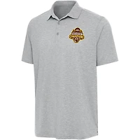 Men's Antigua  Heather Gray Western Michigan Broncos 2025 NCAA Frozen Four Men's Ice Hockey National Champions Par 3 Polo
