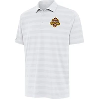 Men's Antigua  White Western Michigan Broncos 2025 NCAA Frozen Four Men's Ice Hockey National Champions Tunnel Polo