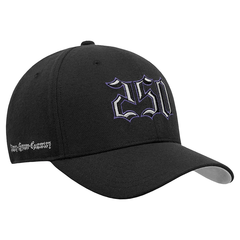 Men's Nike  Black Army Black Knights Army 250 Collection Dri-FIT Flex Hat