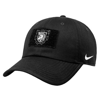 Men's Nike  Black Army Black Knights Army 250 Collection Ripstop Dri-FIT Adjustable Hat