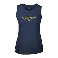 Women's Levelwear  Navy Nashville Predators  Macy Scratched Tank Top