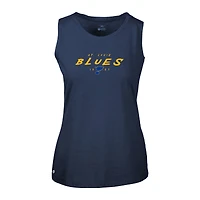 Women's Levelwear  Navy St. Louis Blues  Macy Scratched Tank Top