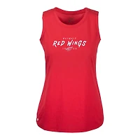 Women's Levelwear  Red Detroit Red Wings  Macy Scratched Tank Top