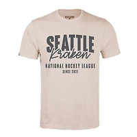Men's Levelwear  Khaki Seattle Kraken  Richmond Response T-Shirt