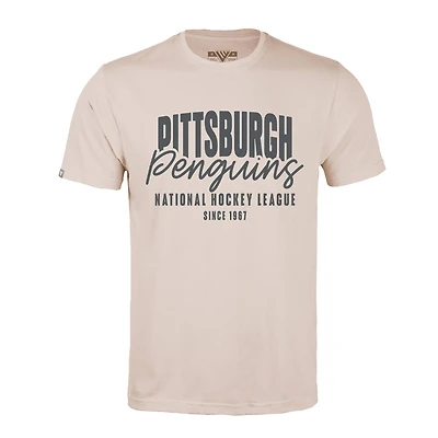 Men's Levelwear  Khaki Pittsburgh Penguins  Richmond Response T-Shirt