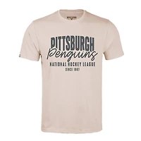 Men's Levelwear  Khaki Pittsburgh Penguins  Richmond Response T-Shirt