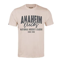 Men's Levelwear  Khaki Anaheim Ducks  Richmond Response T-Shirt