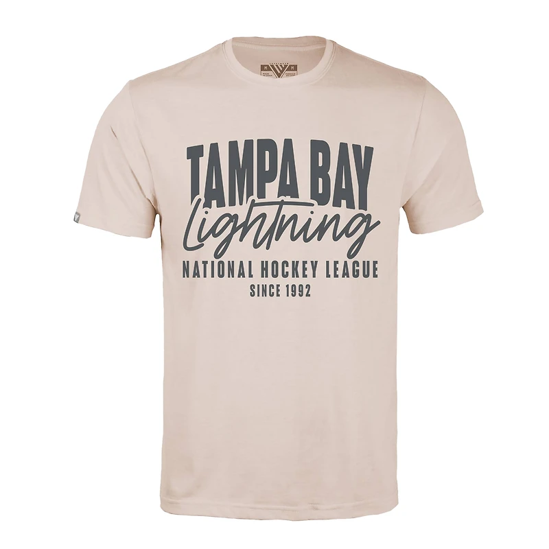 Men's Levelwear Khaki Tampa Bay Lightning Richmond Response T-Shirt