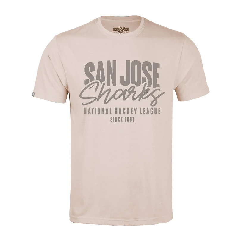 Men's Levelwear  Khaki San Jose Sharks  Richmond Response T-Shirt