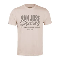 Men's Levelwear  Khaki San Jose Sharks  Richmond Response T-Shirt