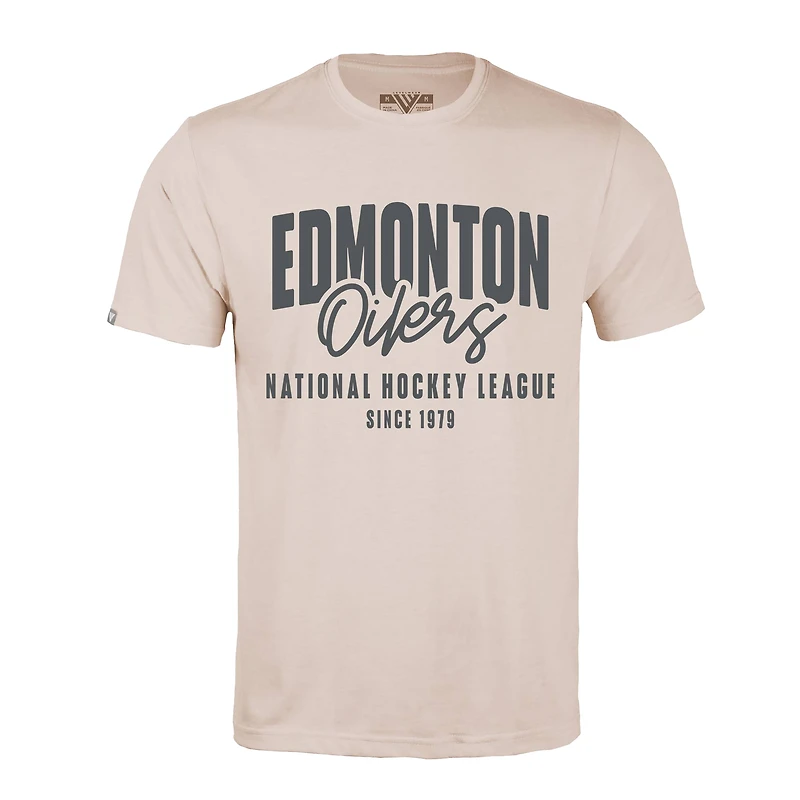 Men's Levelwear  Khaki Edmonton Oilers  Richmond Response T-Shirt