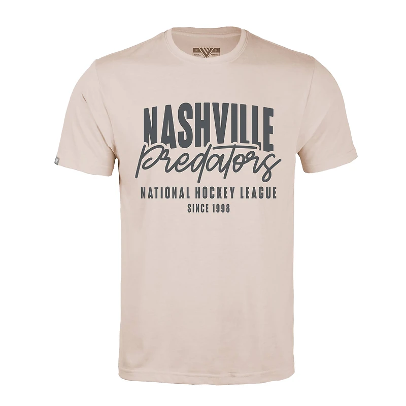 Men's Levelwear  Khaki Nashville Predators  Richmond Response T-Shirt