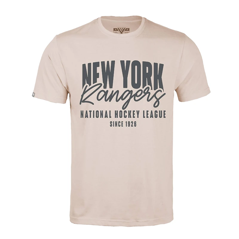 Men's Levelwear Khaki New York Rangers Richmond Response T-Shirt