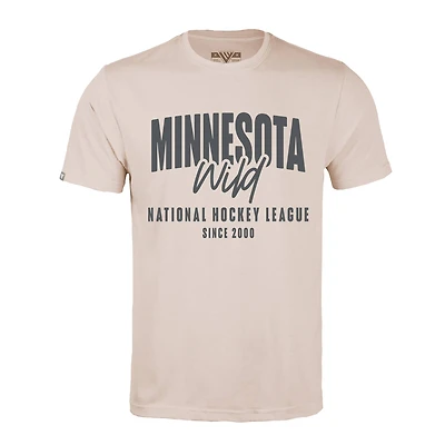 Men's Levelwear  Khaki Minnesota Wild  Richmond Response T-Shirt