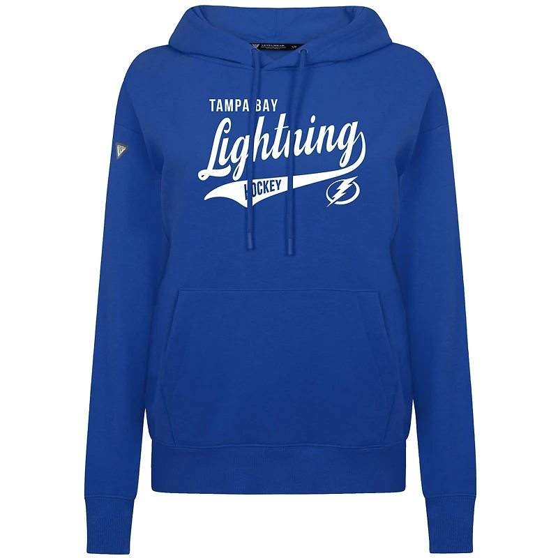 Women's Levelwear  Royal Tampa Bay Lightning Adorn Glide Pullover Hoodie
