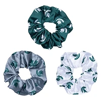 ZooZatz Michigan State Spartans Luxe Scrunchie Three-Piece Set