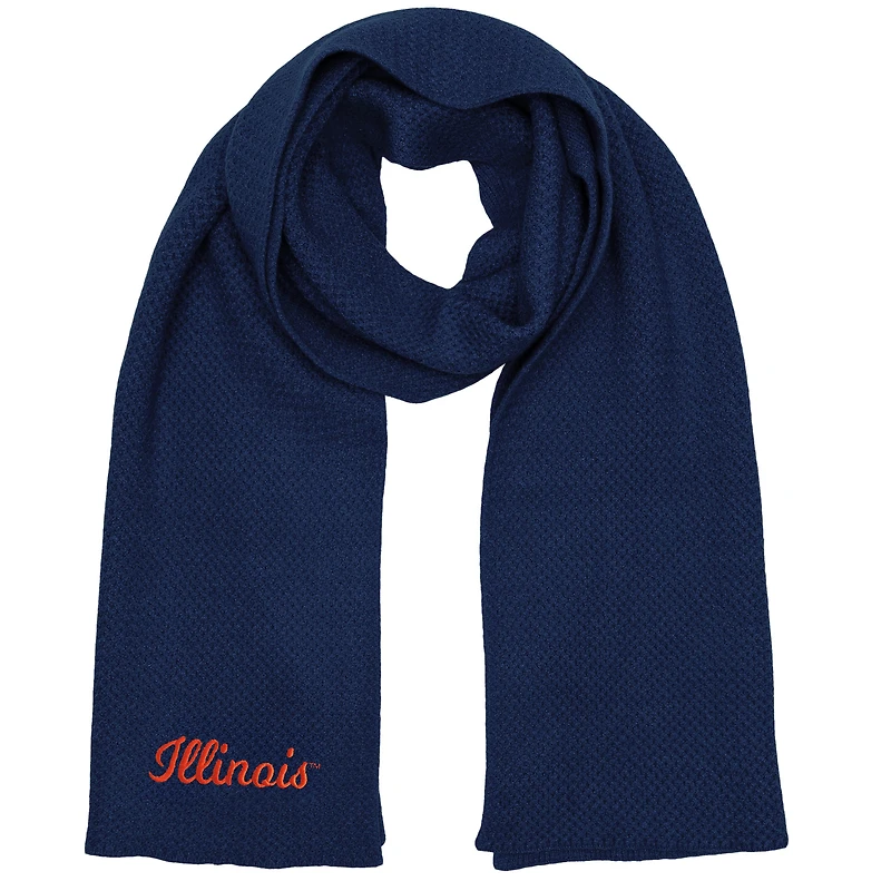 ZooZatz Navy Illinois Fighting Illini Fashion Knit Scarf