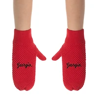 ZooZatz Georgia Bulldogs Knit Bow Headband & Mittens Bundle