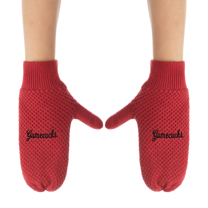 ZooZatz South Carolina Gamecocks Knit Bow Headband & Mittens Bundle