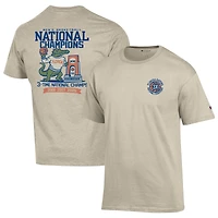 Men's Champion  Oatmeal Florida Gators Three-Time NCAA Basketball National Champions T-Shirt