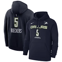 Men's Nike Paige Bueckers Navy Dallas Wings 2025 WNBA Draft Explorer Edition Name & Number Pullover Hoodie