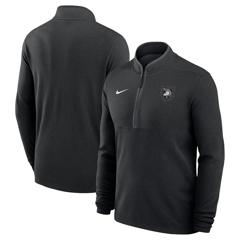 Men's Nike Black Army Black Knights Army 250 Collection Dri-FIT Victory Quarter-Zip Top
