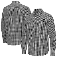 Men's Antigua Providence Friars Ellis Woven Tri-Blend Long Sleeve Button-Down Shirt