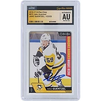 Jake Guentzel Pittsburgh Penguins Autographed 2016-17 Upper Deck O-Pee-Chee #675 CGC Fanatics Witnessed Authenticated Auto 10 Rookie Card