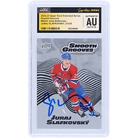 Juraj Slafkovsky Montreal Canadiens Autographed 2022-23 Upper Deck Extended Series Smooth Grooves #SG22 CGC Fanatics Witnessed Authenticated Auto 10 Card