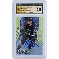 Elias Pettersson Vancouver Canucks Autographed 2019-20 Upper Deck Synergy #38 CGC Fanatics Witnessed Authenticated Auto 10 Card