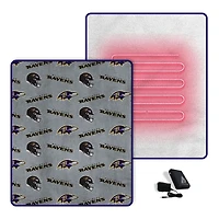 Pegasus  Baltimore Ravens Scattered Logos 60" x 70" Heated Blanket