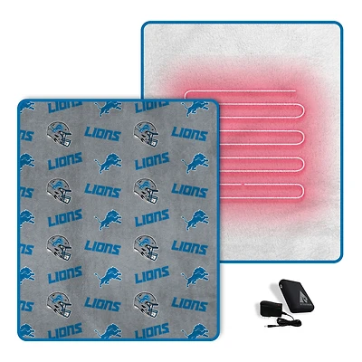 Pegasus  Detroit Lions Scattered Logos 60" x 70" Heated Blanket