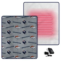 Pegasus  Denver Broncos Scattered Logos 60" x 70" Heated Blanket