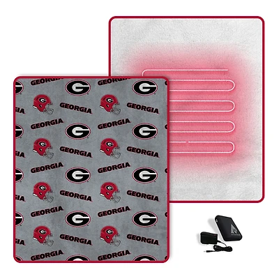 Pegasus  Georgia Bulldogs Scattered Logos 60" x 70" Heated Blanket