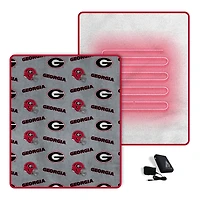 Pegasus  Georgia Bulldogs Scattered Logos 60" x 70" Heated Blanket