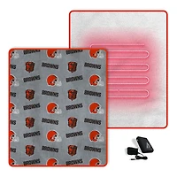 Pegasus  Cleveland Browns Scattered Logos 60" x 70" Heated Blanket