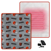 Pegasus  Cleveland Browns Scattered Logos 60" x 70" Heated Blanket